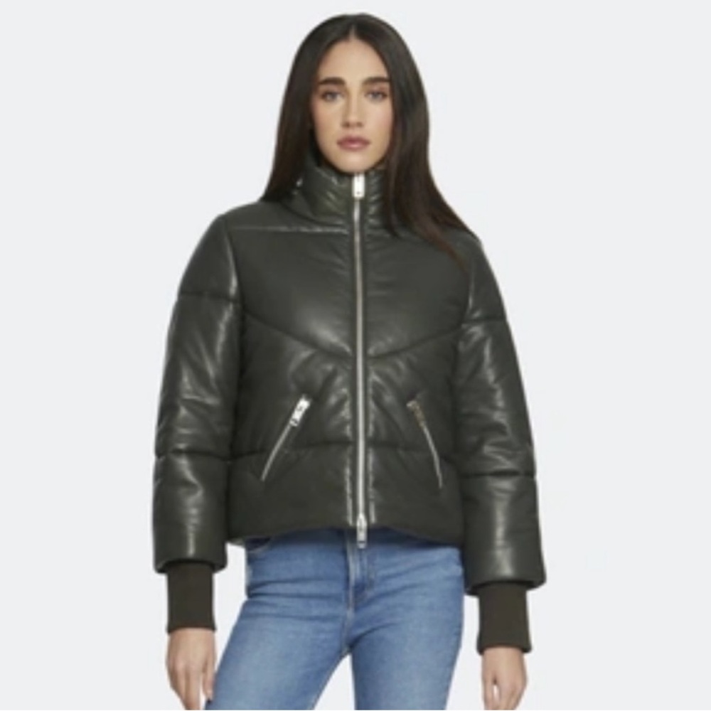 Walter Baker Edwina Leather Puffer jacket